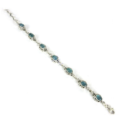 925 Silver Aquamarine Bracelet for Women | Gemstone Jewelry