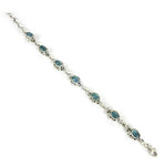 Load image into Gallery viewer, 925 Silver Aquamarine Bracelet for Women | Gemstone Jewelry
