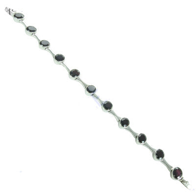 925 Silver Black Stone Bracelet for Women | Fashion Jewelry