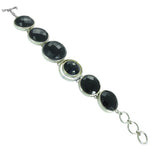 Load image into Gallery viewer, 925 Silver Onyx Bracelet for Women | Statement Jewelry
