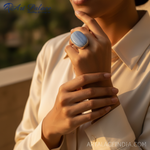 Load image into Gallery viewer, Pastillero de ágata azul plateada | Regalo de joyería con piedras preciosas
