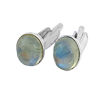 925 Silver Moonstone Cufflinks for Men | Gemstone Cuff Links