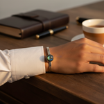 Load image into Gallery viewer, Silver Labradorite Cufflinks for Men | Formal Wear Jewelry
