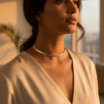 Load image into Gallery viewer, Silver Collar Necklace for Women | Minimalist Jewelry Gift
