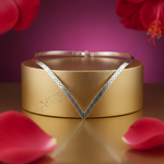 Load image into Gallery viewer, Silver V-Shaped Collar Necklace for Women | Fashion Jewelry
