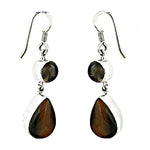 Load image into Gallery viewer, 925 Sterling Silver Earrings with Gemstone | Dangle Earrings for Women
