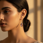 将图像加载到图库查看器中， 925 Silver Oval Stone Drop Earrings for Women | Gift
