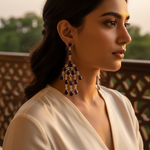 将图像加载到图库查看器中， 925 Silver Amethyst Chandelier Earrings for Women | Gift
