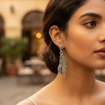 Load image into Gallery viewer, 925 Silver Marcasite Leaf Earrings for Women | Dangle Jewelry
