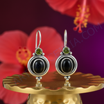 Load image into Gallery viewer, 925 Sterling Silver Black Onyx &amp; Peridot Earrings for Women
