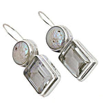 Load image into Gallery viewer, 925 Silver Pearl &amp; Quartz Earrings | Women's Elegant Jewelry
