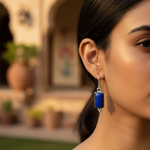 Load image into Gallery viewer, 925 Silver Lapis Lazuli Earrings for Women | Gemstone Jewelry
