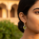 Load image into Gallery viewer, 925 Silver Peridot Drop Earrings for Women | Green Gemstone Jewelry
