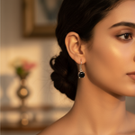 Load image into Gallery viewer, 925 Silver Black Onyx Earrings | Gemstone Jewelry for Women
