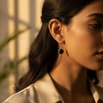 Load image into Gallery viewer, 925 Silver Black Onyx Earrings | Gemstone Jewelry for Women
