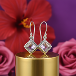 Load image into Gallery viewer, 925 Silver Amethyst Drop Earrings | Women&#39;s Jewelry Gift
