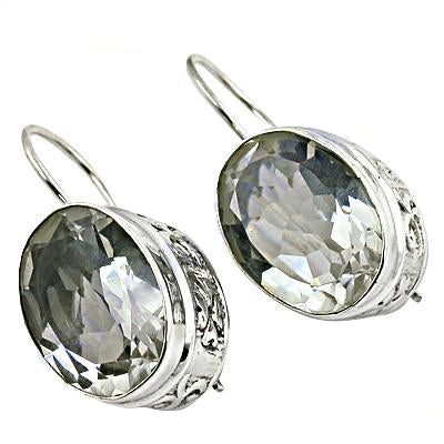 925 silver crystal teardrop earrings for women | gift jewelry
