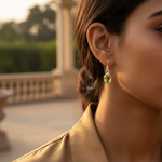 Load image into Gallery viewer, 925 Silver Peridot Drop Earrings for Women | Dangle Earrings
