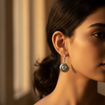 将图像加载到图库查看器中， 925银蓝色托帕石耳环，女士款 | 垂坠式耳环
