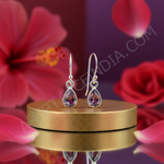 Load image into Gallery viewer, 925 Silver Amethyst Drop Earrings for Women | Gemstone Jewelry
