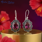 Load image into Gallery viewer, 925 Silver Ruby Drop Earrings for Women | Gemstone Jewelry

