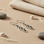 Load image into Gallery viewer, 925 Silver Garnet Drop Earrings for Women | Dangle Jewelry
