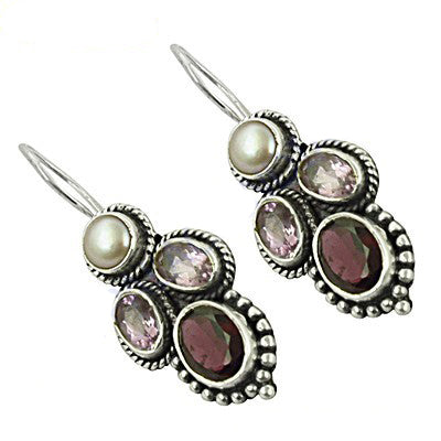925 Silver Gemstone Drop Earrings for Women | Dangle Jewelry