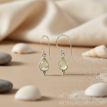 将图像加载到图库查看器中， 925 Silver Moonstone Teardrop Earrings for Women | Gift
