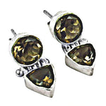 Load image into Gallery viewer, 925 Silver Smoky Quartz Earrings for Women | Gemstone Jewelry
