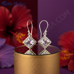 Load image into Gallery viewer, 925 Silver Amethyst Drop Earrings for Women | Gemstone Jewelry
