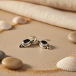 Load image into Gallery viewer, 925 Silver Black Onyx Dangle Earrings for Women | Gift
