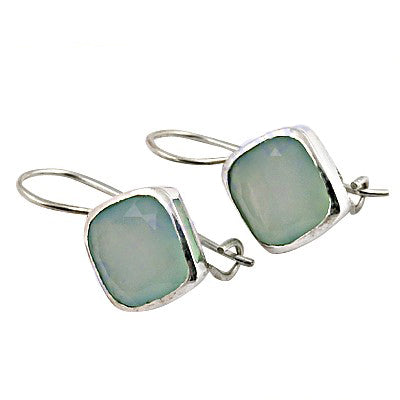 925 Silver Chalcedony Drop Earrings for Women | Gift Jewelry
