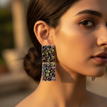 Load image into Gallery viewer, Silver Gemstone Earrings for Women | Statement Jewelry
