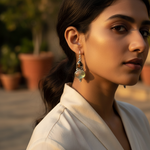 Load image into Gallery viewer, 925 Sterling Silver Prehnite &amp; Smoky Quartz Earrings for Women
