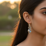 Load image into Gallery viewer, 925 Silver Moonstone Dangle Earrings for Women | Gift
