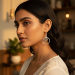 Load image into Gallery viewer, 925 Silver Moonstone Hoop Earrings for Women | Dangle Earrings
