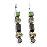 Load image into Gallery viewer, 925 Silver Gemstone Drop Earrings | Women's Jewelry | Gift
