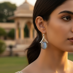 Load image into Gallery viewer, 925 Silver Moonstone Teardrop Earrings for Women | Gift
