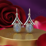 Load image into Gallery viewer, 925 Silver Moonstone Teardrop Earrings for Women | Gift
