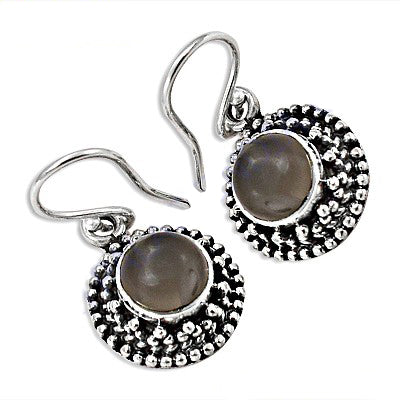 925 Silver Moonstone Drop Earrings for Women | Dainty Jewelry