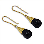 Load image into Gallery viewer, gold plating Teardrop Black Onyx Drop Earrings for Women | Gift
