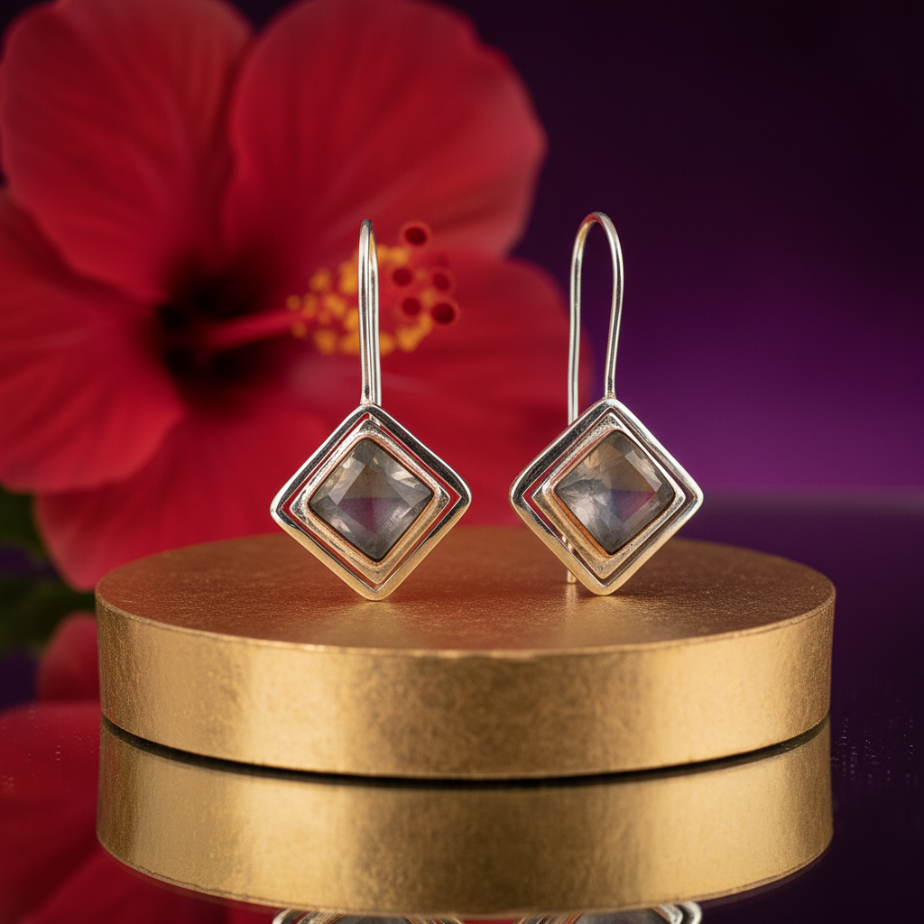 925 silver labradorite earrings for women | dangle earrings