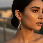 Load image into Gallery viewer, 925 Silver Smoky Quartz Earrings for Women | Dangle Earrings
