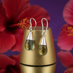 Load image into Gallery viewer, 925 Silver Green Amethyst Drop Earrings | Women's Jewelry Gift
