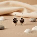 将图像加载到图库查看器中， 925 Silver Smoky Quartz Earrings for Women | Gemstone Jewelry
