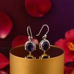 Load image into Gallery viewer, 925 Silver Oval Stone Drop Earrings for Women | Gift Jewelry
