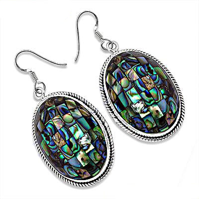 925 Silver Abalone Shell Earrings for Women | Dangle Jewelry