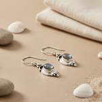 Load image into Gallery viewer, 925 Sterling Silver Moonstone Drop Earrings for Women | Gift
