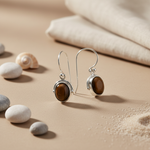 Load image into Gallery viewer, 925 Silver Tiger Eye Gemstone Earrings for Women | Gift
