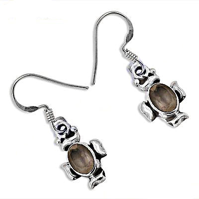 925 silver smoky quartz earrings for women | dangle jewelry